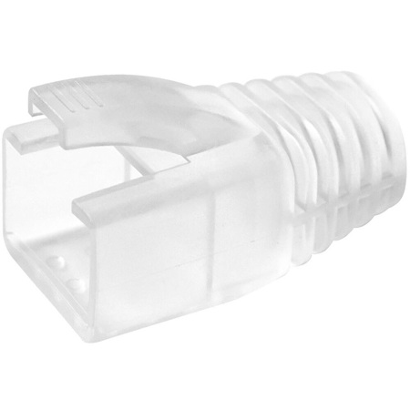 Go Simply Connect Shielded External Ground Snagless Strain Reliefs for Pass Through & Standard RJ45, 100-Pack