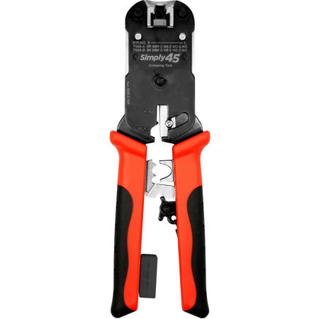 Go Simply Connect All-In-One RJ45 Crimp Tool for Unshielded & Internal Ground Shielded Plugs, Blister