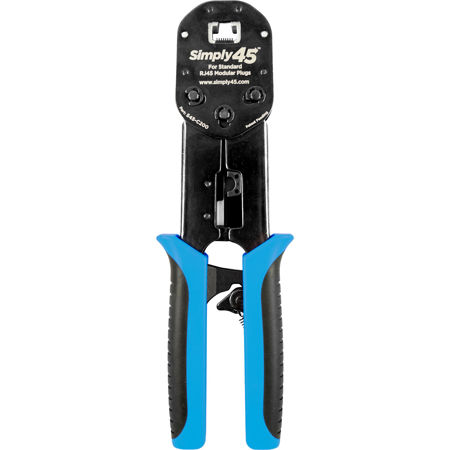 Universal RJ45 Crimp Tool for Standard WE/SS 8P8C Unshielded with Internal Ground, Blister
