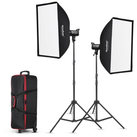 Godox SL100D 2-Light Kit with Softboxes and Case