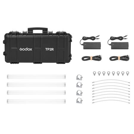 Godox TP2R 2' 33W RGBWW LED Pixel Tube 4-Light Kit