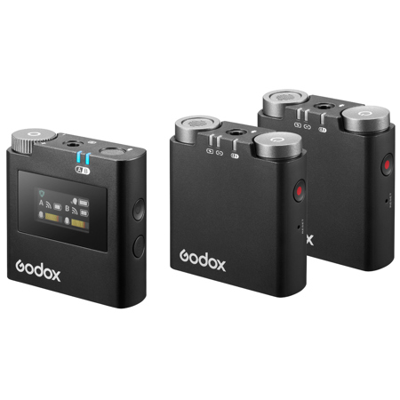 Godox Virso S M2 2.4GHz 2-Person Clip-On Wireless Microphone System