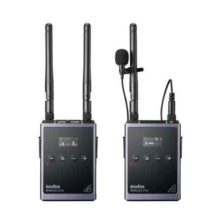 Godox UHF Wireless WMicS1 Pro Kit 1 Microphone System (514 to 596 MHz)