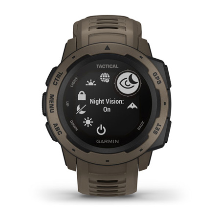 Garmin Instinct Tactical Edition GPS Smartwatch, Coyote Tan