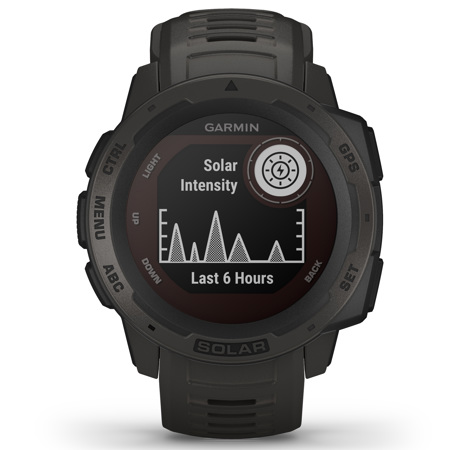 Garmin Instinct Solar Edition GPS Smartwatch, Graphite