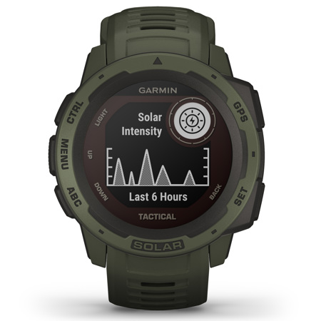 Garmin Instinct Solar Tactical Edition GPS Smartwatch, Moss