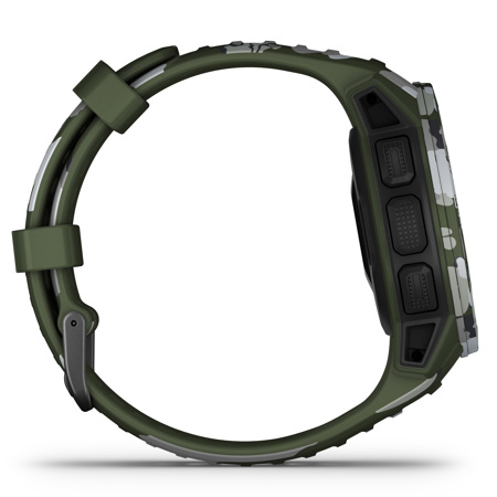 Garmin Instinct Solar Camo Edition GPS Smartwatch, Lichen Camo