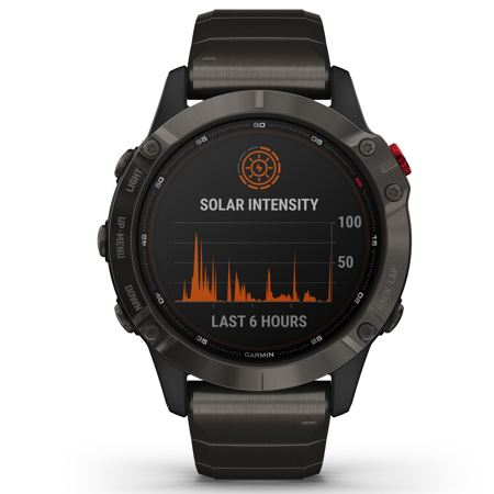 Garmin fenix Pro Solar GPS Smartwatch,Titanium Carbon Gray DLC w