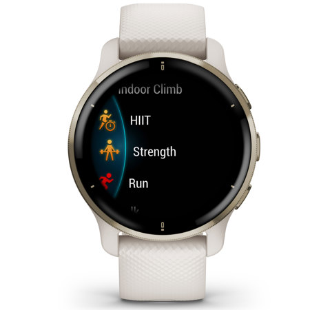 Garmin Venu 2 Plus 43mm GPS Smart Watch, Ivory with Silicone Band