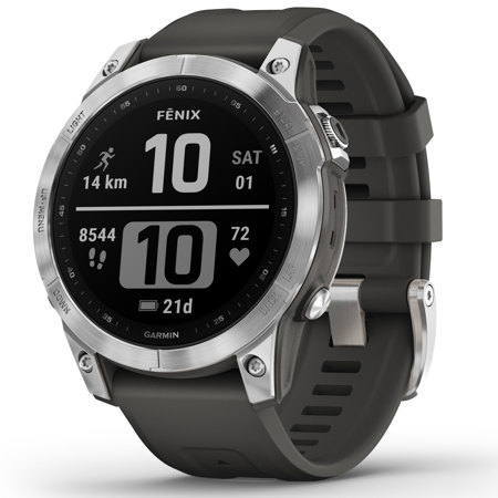 Garmin fēnix 7S Sapphire Solar Multisport GPS Smartwatch (Dark Bronze  Titanium, Shale Gray Band) in the Fitness Trackers department at