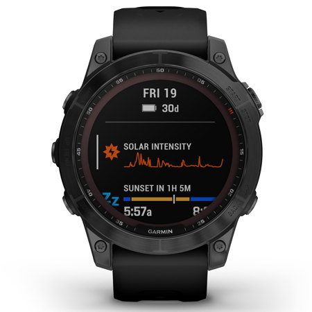 Garmin fenix 7 Sapphire Solar 47mm GPS Smartwatch, Black DLC