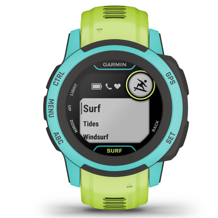 Garmin Instinct 2S Surf Edition 40mm Rugged GPS Smartwatch, Waikiki  010-02563-12