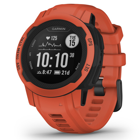Garmin Instinct 2S Standard Edition 40mm Rugged GPS Smartwatch, Poppy