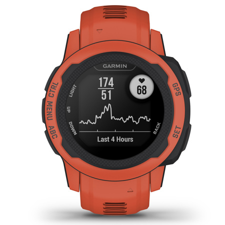 Garmin Instinct 2S Standard Edition 40mm Rugged GPS Smartwatch, Poppy