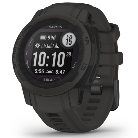Garmin Instinct 2S Solar Standard Edition 40mm Rugged GPS Smartwatch, Graphite