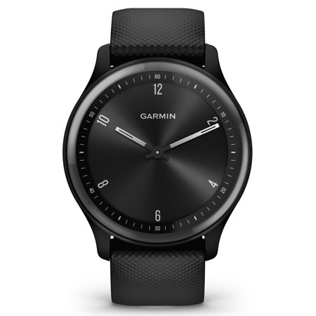Garmin vivomove Sport 40mm Smart Watch, Black with Silicone Band