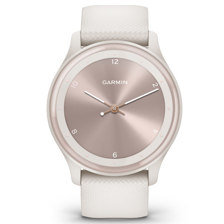 Garmin vivomove Sport 40mm Smart Watch, Ivory with Silicone Band