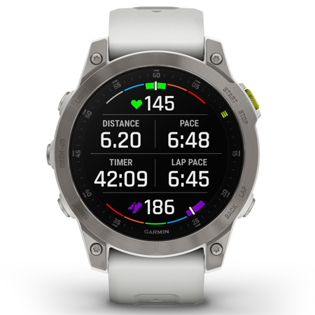 Garmin Epix Gen 2 Sapphire 47mm GPS Smartwatch, White