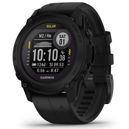 Garmin Descent G1 Solar Dive 45mm GPS Smartwatch, Black