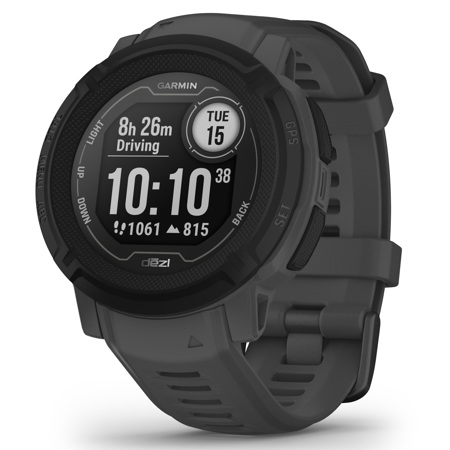 Garmin Instinct 2 dezl Edition 45mm Rugged Trucking GPS Smartwatch, Black
