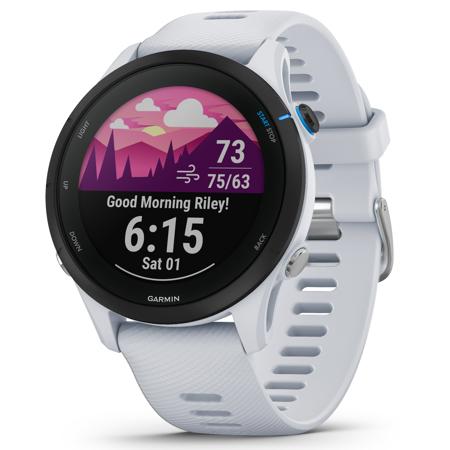 Garmin Forerunner 255 Music Multisport GPS Smartwatch, Whitestone