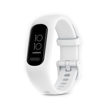 Garmin vivosmart 5 Fitness Tracker, Black Case with White Silicone