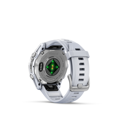 Garmin fenix 8 43mm AMOLED GPS Smartwatch, Silver with