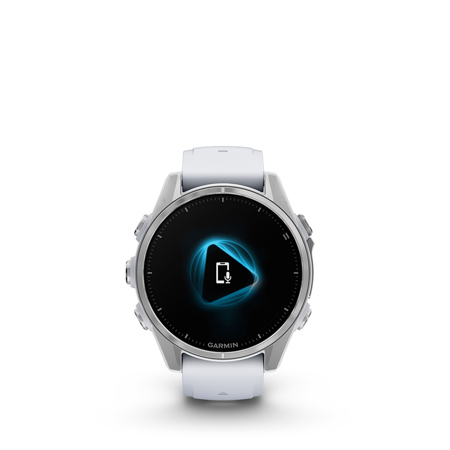 Garmin fenix 8 43mm AMOLED GPS Smartwatch, Silver with