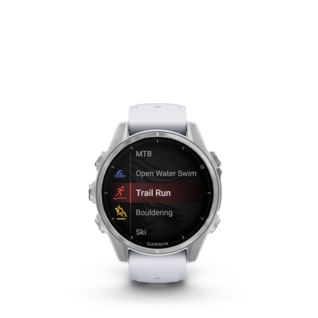 Garmin fenix 8 43mm AMOLED GPS Smartwatch, Silver with