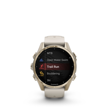 Garmin fenix 8 Sapphire 43mm GPS Smartwatch,Soft Gold SS,Fog Garmin fenix 8 Sapphire 43mm GPS Smartwatch,Soft Gold SS,Fog