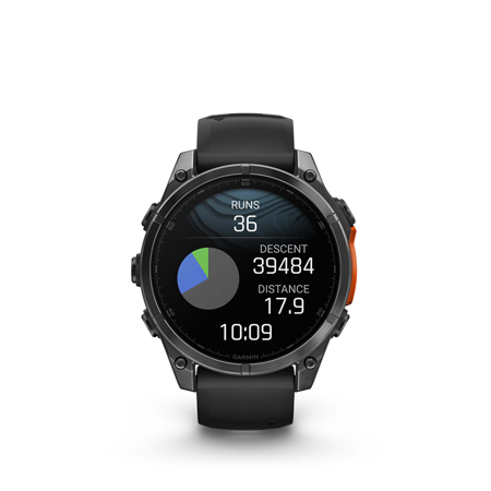 Garmin fenix 8 47mm AMOLED GPS Smartwatch, Slate Gray with Black