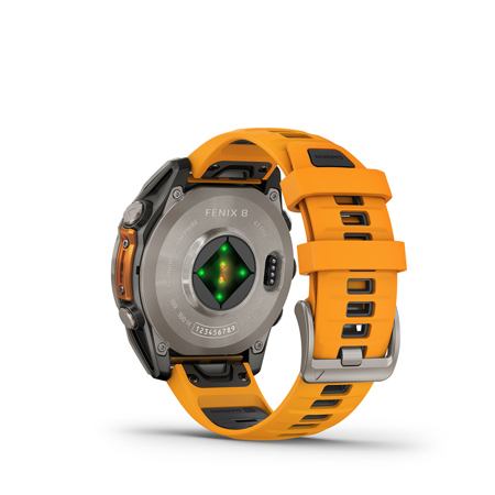 GARMIN FENIX 8　47mm オレンジ Garmin fenix 8 Sapphire 47mm GPS Smartwatch, TT with Spark Orange