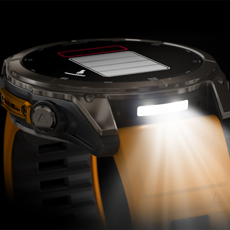 Garmin fenix 8 Sapphire 51mm GPS Smartwatch, TT with Spark Orange