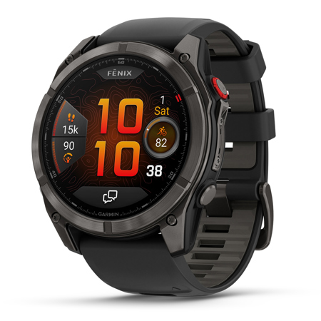 Garmin fenix 8 Pro Sapphire AMOLED GPS Smartwatch Black/Pebble Gray 51mm