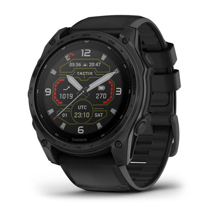Garmin tactix 8 51mm Solar Tactical GPS Smartwatch with Ballistics & Black Band