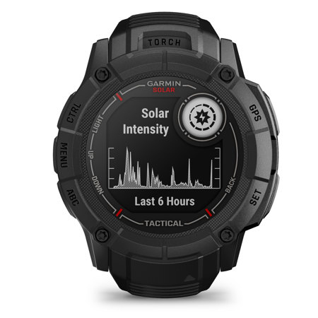 Garmin Instinct 2X Solar Tactical Edition 50mm Rugged GPS Smartwatch, Black
