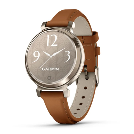 Garmin Lily 2 Classic Sport GPS Smartwatch with Band for Women Cream Gold