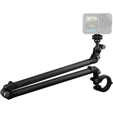 GoPro 10" Carbon Fiber Boom Arm Extension Rig Kit with Bar Mount for HERO and MAX Cameras