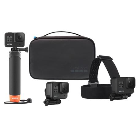 Go Pro Adventure Kit Includes The Handler (Floating Hand Grip), Head Strap  + QuickClip, and Compact Case - Official GoPro Accessory (AKTES-002)