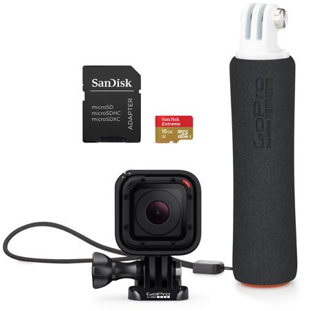 GoPro HERO Session, Bonus Bundle with Floating Handler and 16GB Memory Card