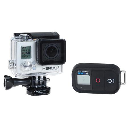 GoPro HERO3+ Black Edition Camera, 12MP Photos Up to 30 fps, 4K Video Resolution, Built-In Wi-Fi