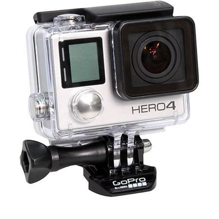 GoPro HERO4 Camera w/B/I Touch Display/Wi-Fi/Bluetooth Silver W/Rololight Bundle