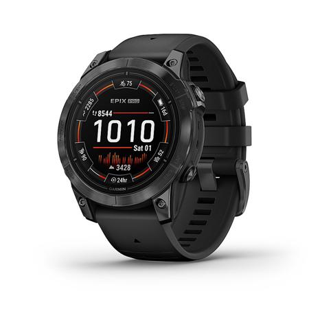 Garmin Epix Pro Gen 2 Standard 47mm GPS Smartwatch, Slate Gray with Black Band