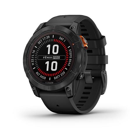 Garmin fenix 7 Pro Solar Edition 47mm GPS Smartwatch, Slate Gray with Black Band