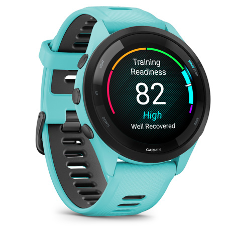 Garmin Forerunner 265 Multisport GPS Smartwatch, Aqua/Black