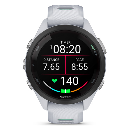 Garmin Forerunner 265S Multisport GPS Smartwatch, Whitestone/Neo