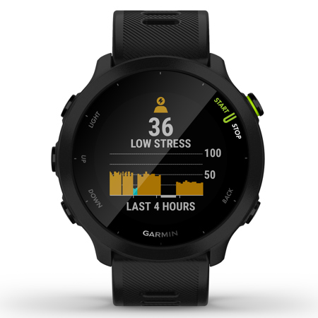Garmin Forerunner 55 GPS Smartwatch, Black 010-02562-00