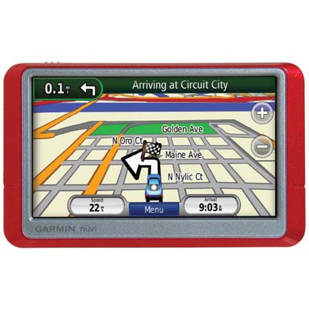 Garmin nuvi 205W, Portable GPS Car Navigator & Personal Travel Assistant for USA, with 4.3" Widescreen LCD Touch Screen and USB Interface - Color: Red