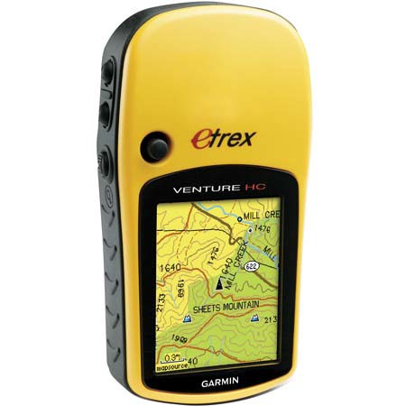 Garmin eTrex Venture HC, Handheld GPS Navigation System, HS Receiver, Americas Highway Basemap, 24mb Built-in Memory