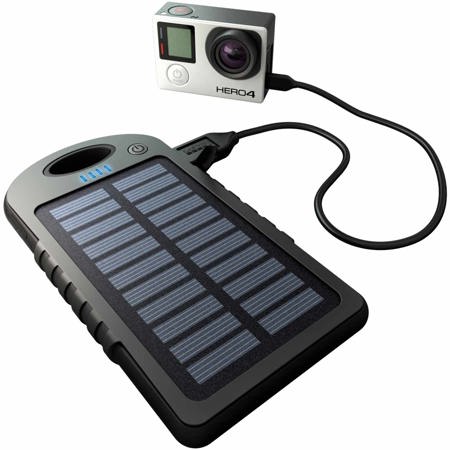 GoPole 5000mAh Dualcharge USB Power Bank + Solar Charger